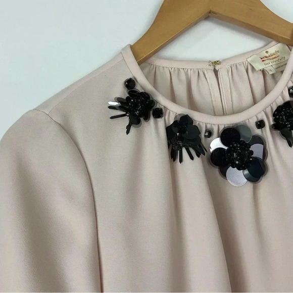 Kate Spade Embellished Crepe Blouse - Picture 3 of 7